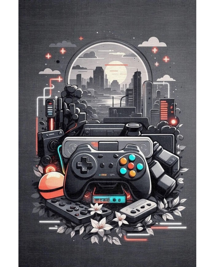 Blank Modern Şönil Gaming Oyuncu Odası Halısı  Dijital Baskılı Kaymaz Taban Yıkanabilir Gaming Halısı