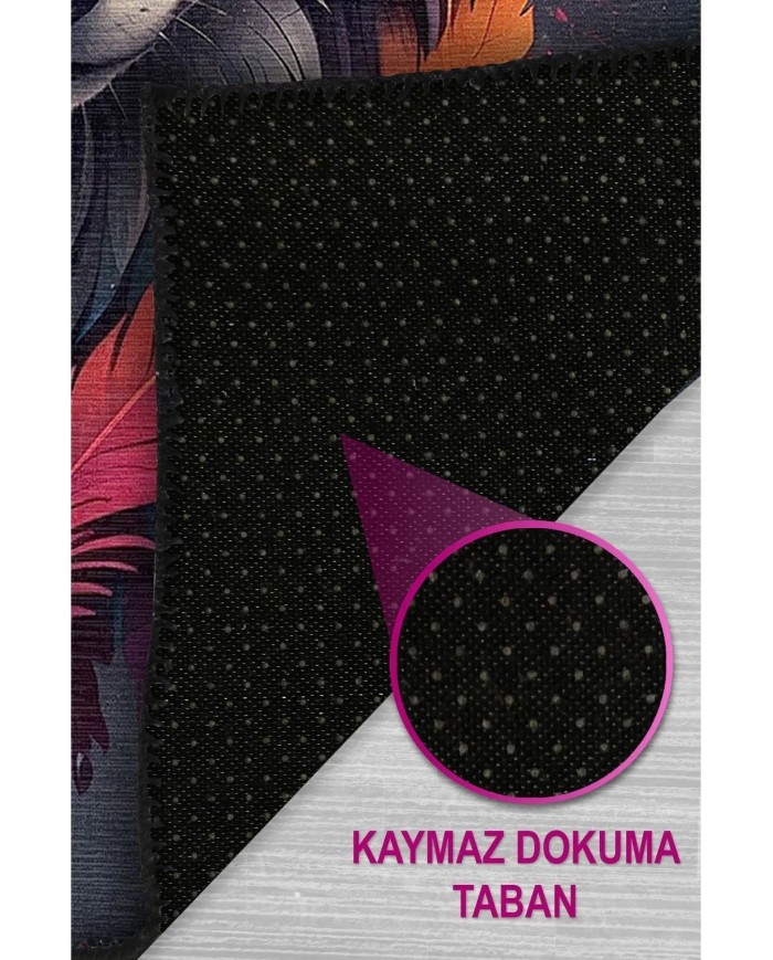 Sentine Modern Şönil Gaming Oyuncu Odası Halısı  Dijital Baskılı Kaymaz Taban Yıkanabilir Gaming Halısı