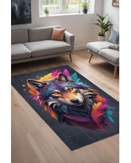 Sentine Modern Şönil Gaming Oyuncu Odası Halısı  Dijital Baskılı Kaymaz Taban Yıkanabilir Gaming Halısı