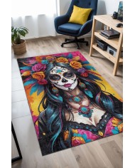 Monis Modern Şönil Gaming Oyuncu Odası Halısı  Dijital Baskılı Kaymaz Taban Yıkanabilir Gaming Halısı