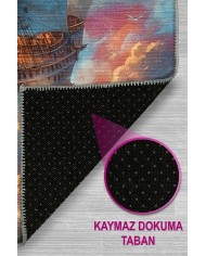Boat Modern Şönil Gaming Oyuncu Odası Halısı  Dijital Baskılı Kaymaz Taban Yıkanabilir Gaming Halısı