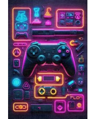 Aspect Modern Şönil Gaming Oyuncu Odası Halısı  Dijital Baskılı Kaymaz Taban Yıkanabilir Gaming Halısı