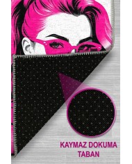 Benesa Modern Şönil Gaming Oyuncu Odası Halısı  Dijital Baskılı Kaymaz Taban Yıkanabilir Asimetrik Gaming Halısı