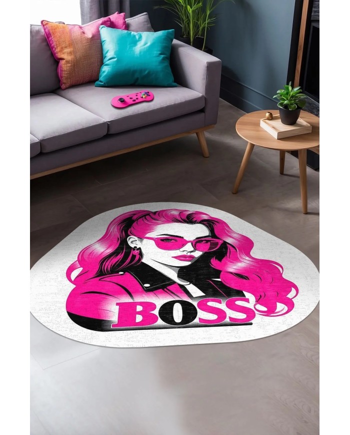 Benesa Modern Şönil Gaming Oyuncu Odası Halısı  Dijital Baskılı Kaymaz Taban Yıkanabilir Asimetrik Gaming Halısı