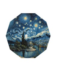 Gogh Modern Şönil Gaming Oyuncu Odası Halısı  Dijital Baskılı Kaymaz Taban Yıkanabilir Asimetrik Gaming Halısı