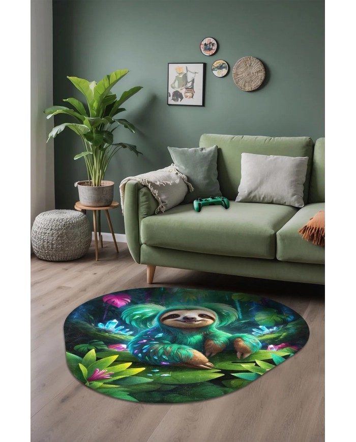 Croxy Modern Şönil Gaming Oyuncu Odası Halısı  Dijital Baskılı Kaymaz Taban Yıkanabilir Asimetrik Gaming Halısı