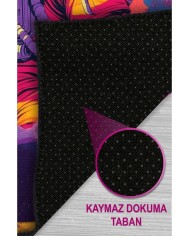 Plane Modern Şönil Gaming Oyuncu Odası Halısı  Dijital Baskılı Kaymaz Taban Yıkanabilir Gaming Halısı