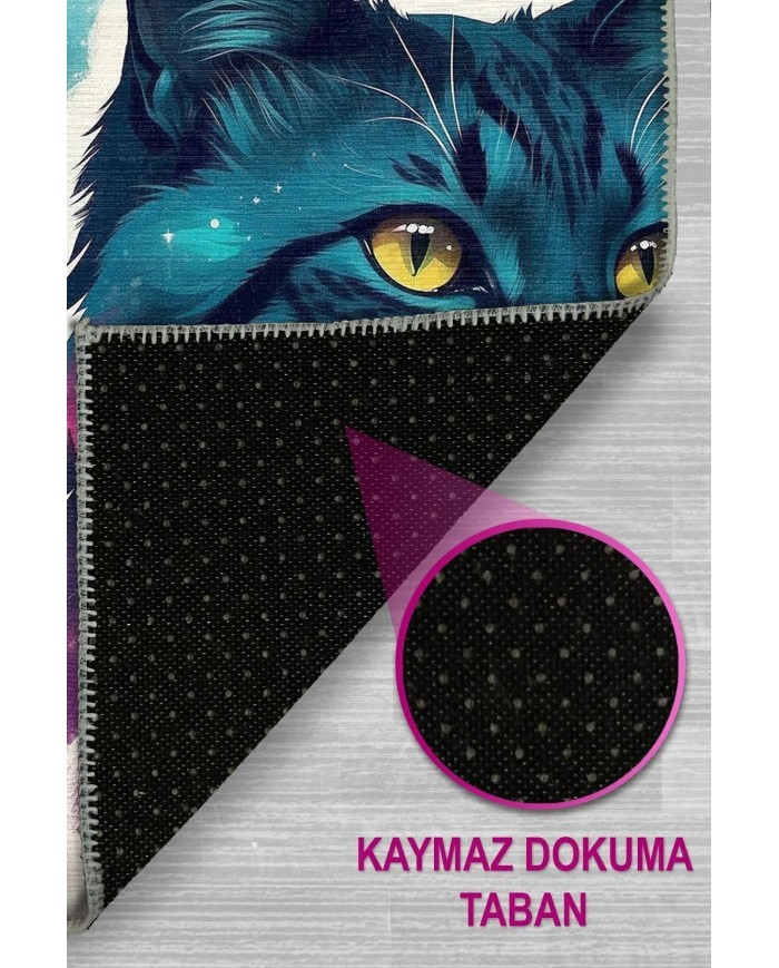 Catmes Modern Şönil Gaming Oyuncu Odası Halısı  Dijital Baskılı Kaymaz Taban Yıkanabilir Gaming Halısı