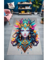 Dina Modern Şönil Gaming Oyuncu Odası Halısı  Dijital Baskılı Kaymaz Taban Yıkanabilir Gaming Halısı