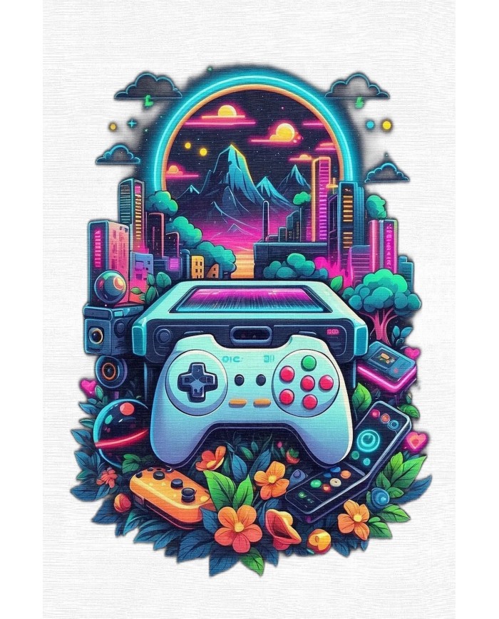 Mertens Modern Şönil Gaming Oyuncu Odası Halısı  Dijital Baskılı Kaymaz Taban Yıkanabilir Gaming Halısı