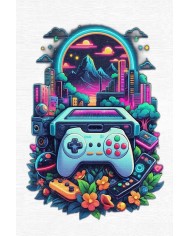 Mertens Modern Şönil Gaming Oyuncu Odası Halısı  Dijital Baskılı Kaymaz Taban Yıkanabilir Gaming Halısı