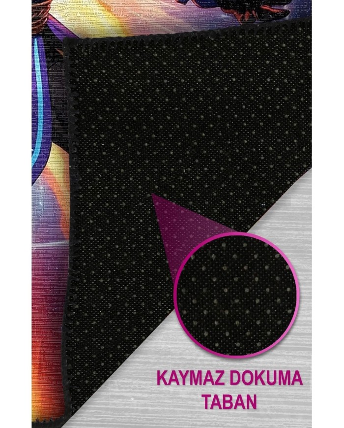 Magic Modern Şönil Gaming Oyuncu Odası Halısı  Dijital Baskılı Kaymaz Taban Yıkanabilir Gaming Halısı
