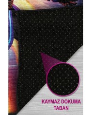 Magic Modern Şönil Gaming Oyuncu Odası Halısı  Dijital Baskılı Kaymaz Taban Yıkanabilir Gaming Halısı