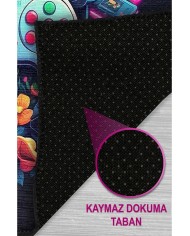 Melina Modern Şönil Gaming Oyuncu Odası Halısı  Dijital Baskılı Kaymaz Taban Yıkanabilir Gaming Halısı