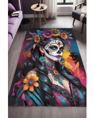 Lara Modern Şönil Gaming Oyuncu Odası Halısı  Dijital Baskılı Kaymaz Taban Yıkanabilir Gaming Halısı