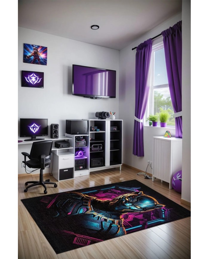 Bater Modern Kadife Gaming Oyuncu Odası Halısı Kadife Kaymaz Pamuk Tabanlı Yıkanabilir Gaming Halısı Bater Modern Kadife Gaming Oyuncu Odası Halısı Kadife Kaymaz Pamuk Tabanlı Yıkanabilir Gaming Halısı