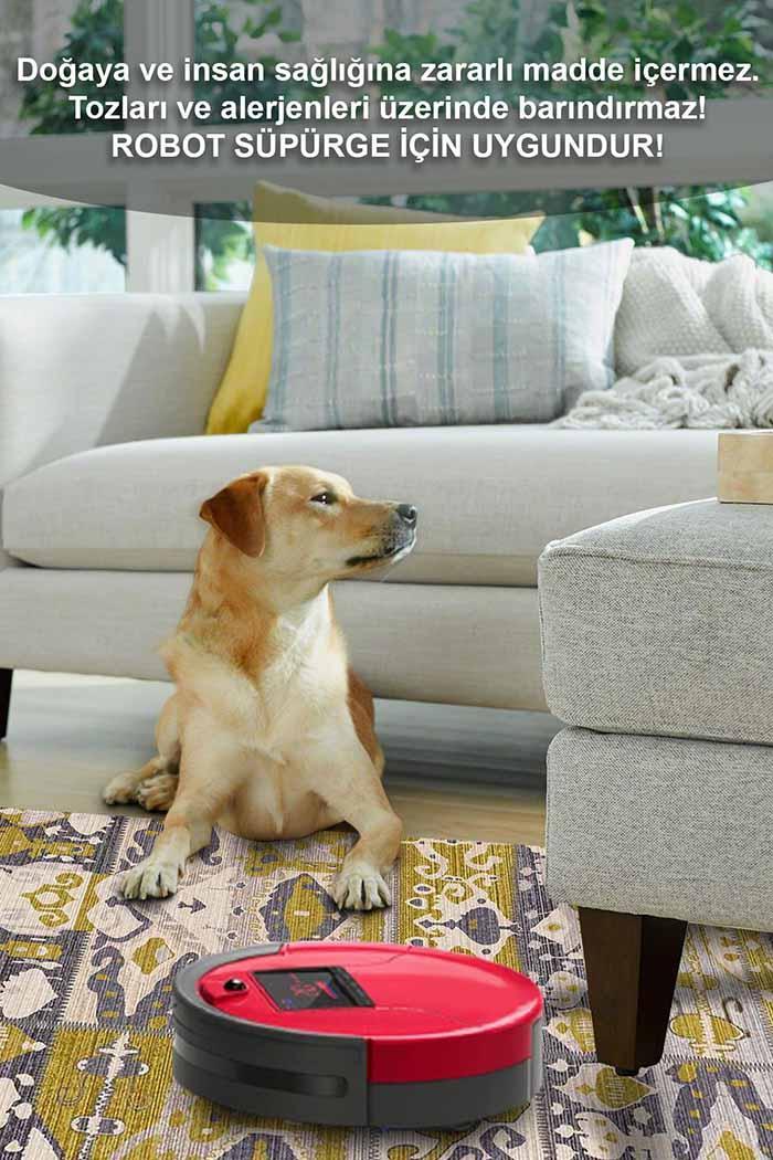 Alder Patchwork Desenli Şönil Pamuk Tabanlı Yıkanabilen Kaydırmaz Antibakteriyel Salon Halısı - Aydahome
