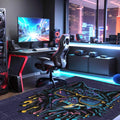 Captain Modern Şönil Gamer Halısı Pamuk Tabanlı Yıkanabilen Kaymaz Genç Odası Oyuncu Gaming Halısı - Aydahome