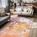 Sally Modern Kadife Yıkanabilir Kaymaz Pamuk Tabanlı Antibakteriyel Salon Halısı - Aydahome