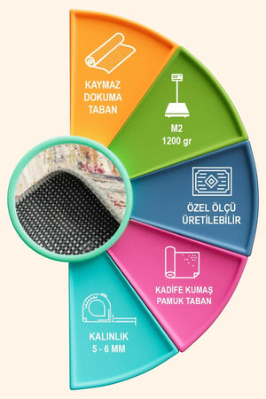 Zane Modern Kadife Yıkanabilir Kaymaz Pamuk Tabanlı Antibakteriyel Salon Halısı - Aydahome