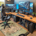 Groundplay Modern Şönil Gamer Halısı Pamuk Tabanlı Yıkanabilen Kaymaz Genç Odası Oyuncu Gaming Halısı - Aydahome