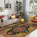 Loren Modern Kadife Yıkanabilir Kaymaz Pamuk Tabanlı Antibakteriyel Salon Halısı - Aydahome