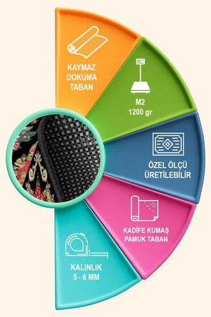 Sinse Modern Kadife Yıkanabilir Kaymaz Pamuk Tabanlı Antibakteriyel Salon Halısı - Aydahome