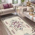 Plum Modern Kadife Yıkanabilir Kaymaz Pamuk Tabanlı Antibakteriyel Salon Halısı - Aydahome