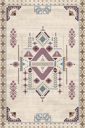 Plum Modern Kadife Yıkanabilir Kaymaz Pamuk Tabanlı Antibakteriyel Salon Halısı - Aydahome