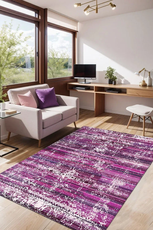 İrya Modern Kadife Yıkanabilir Kaymaz Pamuk Tabanlı Antibakteriyel Salon Halısı - Aydahome