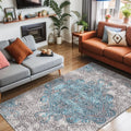 Mesty Vintage Kadife Yıkanabilir Kaymaz Pamuk Tabanlı Antibakteriyel Salon Halısı - Aydahome