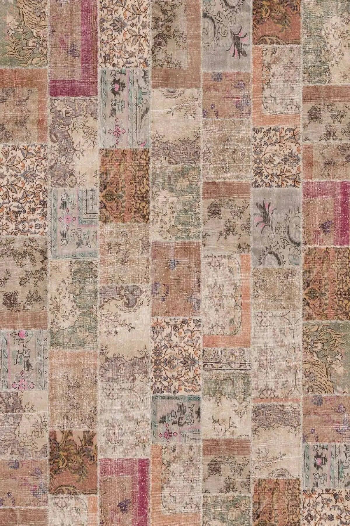 Mora Modern Kadife Desenli Pamuk Tabanlı Yıkanabilen Kaydırmaz Antibakteriyel Salon Halısı - Aydahome