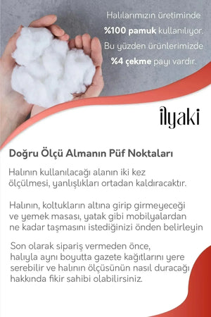 Carie Modern Kadife Desenli Pamuk Tabanlı Yıkanabilen Kaydırmaz Antibakteriyel Salon Halısı - Aydahome