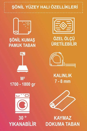 Atomy Şönil Gamer Halısı Pamuk Tabanlı Yıkanabilen, Kaydırmaz Genç Odası Oyuncu Gaming Halısı - Aydahome