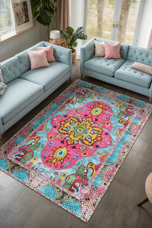 Podmir Şönil Doğal Pamuk Tabanlı Salon Halısı Kaymaz Antibakteriyel Yıkanabilir Çevre Dostu - Aydahome