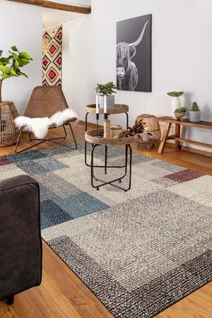 Apelia Kadife Desenli Pamuk Tabanlı Yıkanabilen Kaydırmaz Antibakteriyel Salon Halısı - Aydahome