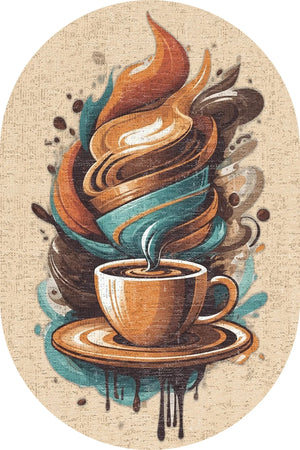 Alese Kadife Yıkanabilir Kaymaz Pamuk Tabanlı Oval Mutfak Halısı - Aydahome