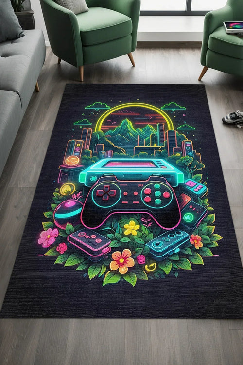 Tant Şönil Dijital Baskılı Kaymaz Taban Yıkanabilir Oyuncu Odası Halısı - Aydahome