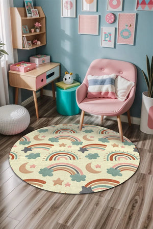 Baby Modern Kadife Antibakteriyel Yıkanabilir Kaymaz Pamuk Tabanlı Çocuk Halısı - Aydahome