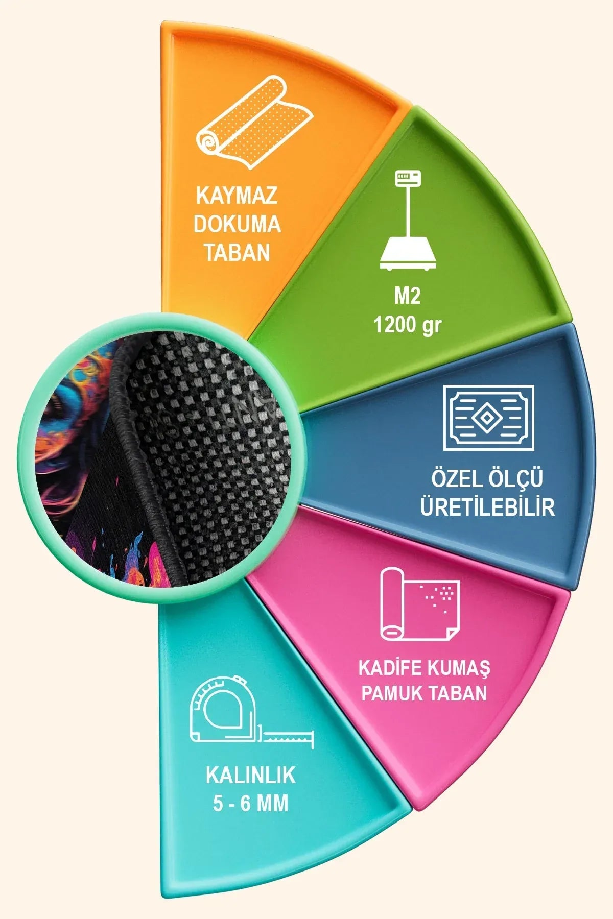 Colors Modern Kadife Oyuncu Odası Halısı Kadife Kaymaz Pamuk Tabanlı Yıkanabilir Antibakteriyel Gamer - Aydahome