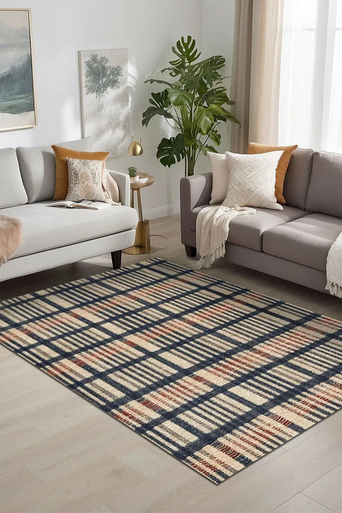 Camen Modern Kadife Yıkanabilir Kaymaz Pamuk Tabanlı Antibakteriyel Salon Halısı - Aydahome