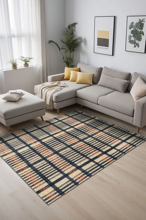 Camen Modern Kadife Yıkanabilir Kaymaz Pamuk Tabanlı Antibakteriyel Salon Halısı - Aydahome