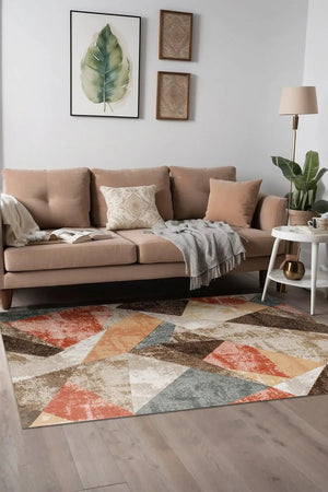 Penko Modern Şönil Modern Doğal Pamuk Tabanlı Salon Halısı Kaymaz Antibakteriyel Yıkanabilir Çevre Dostu - Aydahome