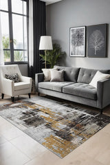 Sarenam Modern Şönil Abstract Doğal Pamuk Tabanlı Salon Halısı Kaymaz Antibakteriyel Yıkanabilir Çevre Dostu - Aydahome