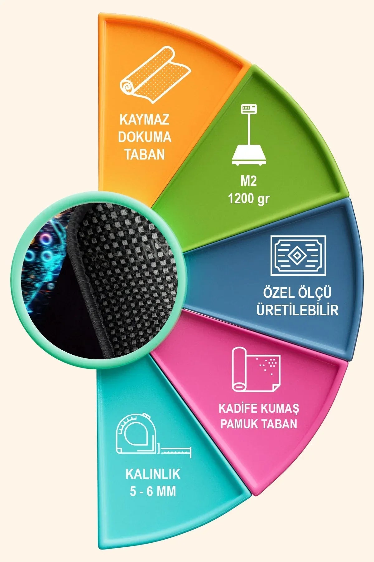 Patrick Modern Kadife Oyuncu Odası Halısı Kadife Kaymaz Pamuk Tabanlı Yıkanabilir Antibakteriyel Gamer - Aydahome