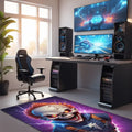 Dalton Modern Şönil Gamer Halısı Pamuk Tabanlı Yıkanabilen Kaymaz Genç Odası Oyuncu Gaming Halısı - Aydahome
