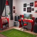 Field Modern Şönil Gamer Halısı Pamuk Tabanlı Yıkanabilen Kaymaz Genç Odası Oyuncu Gaming Halısı - Aydahome