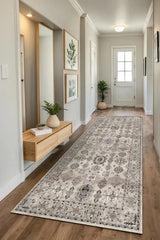 Zeran Modern Şönil Doğal Pamuk Tabanlı Kaymaz Antibakteriyel Yıkanabilir Çevre Dostu Yolluk - Aydahome