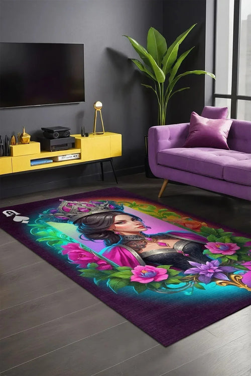Locke Modern Şönil Gaming Oyuncu Odası Halısı Dijital Baskılı Kaymaz Taban Yıkanabilir Gaming Halısı - Aydahome