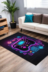 Couns Modern Şönil Gaming Oyuncu Odası Halısı Dijital Baskılı Kaymaz Taban Yıkanabilir Gaming Halısı - Aydahome